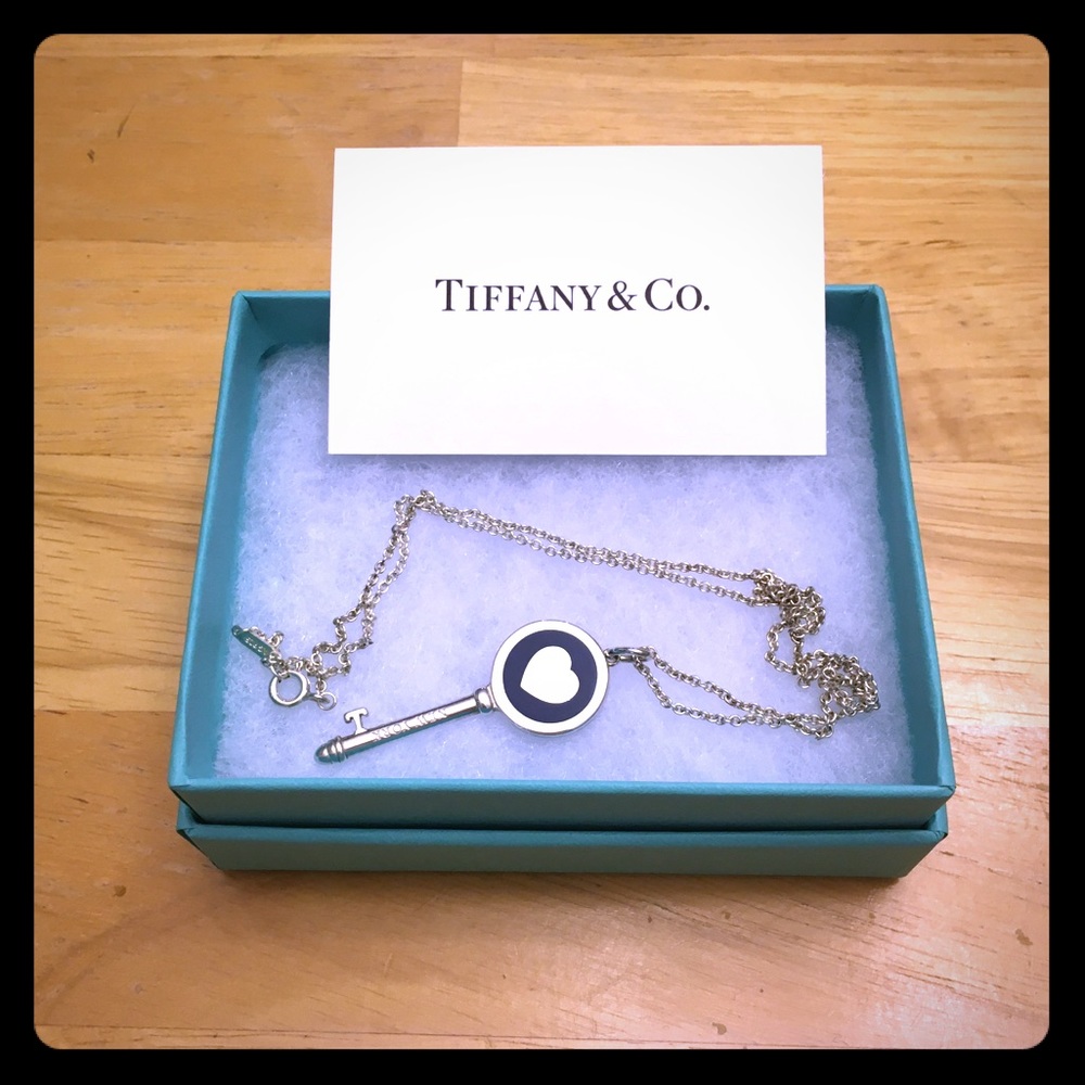 Tiffany Heart Key Pendant